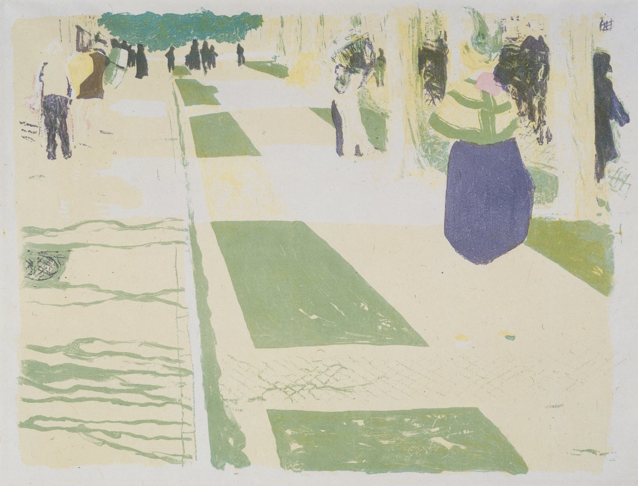 De Laan, 1899 door Edouard Vuillard