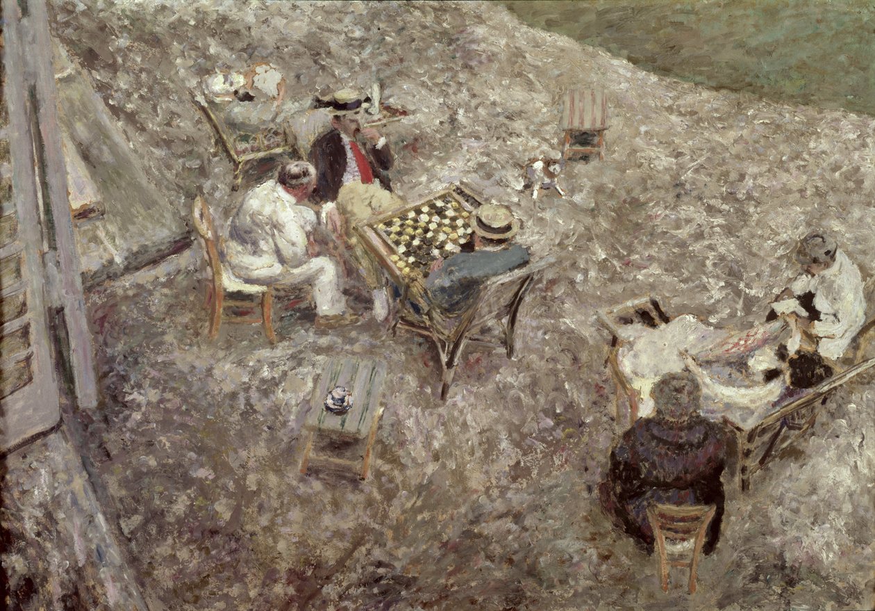 Het dambord door Edouard Vuillard