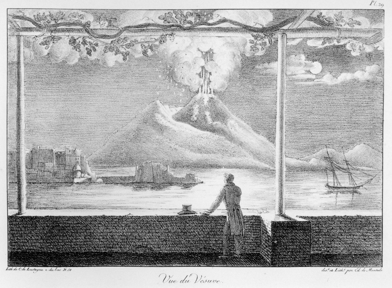 Uitzicht op Vesuvius, uit 