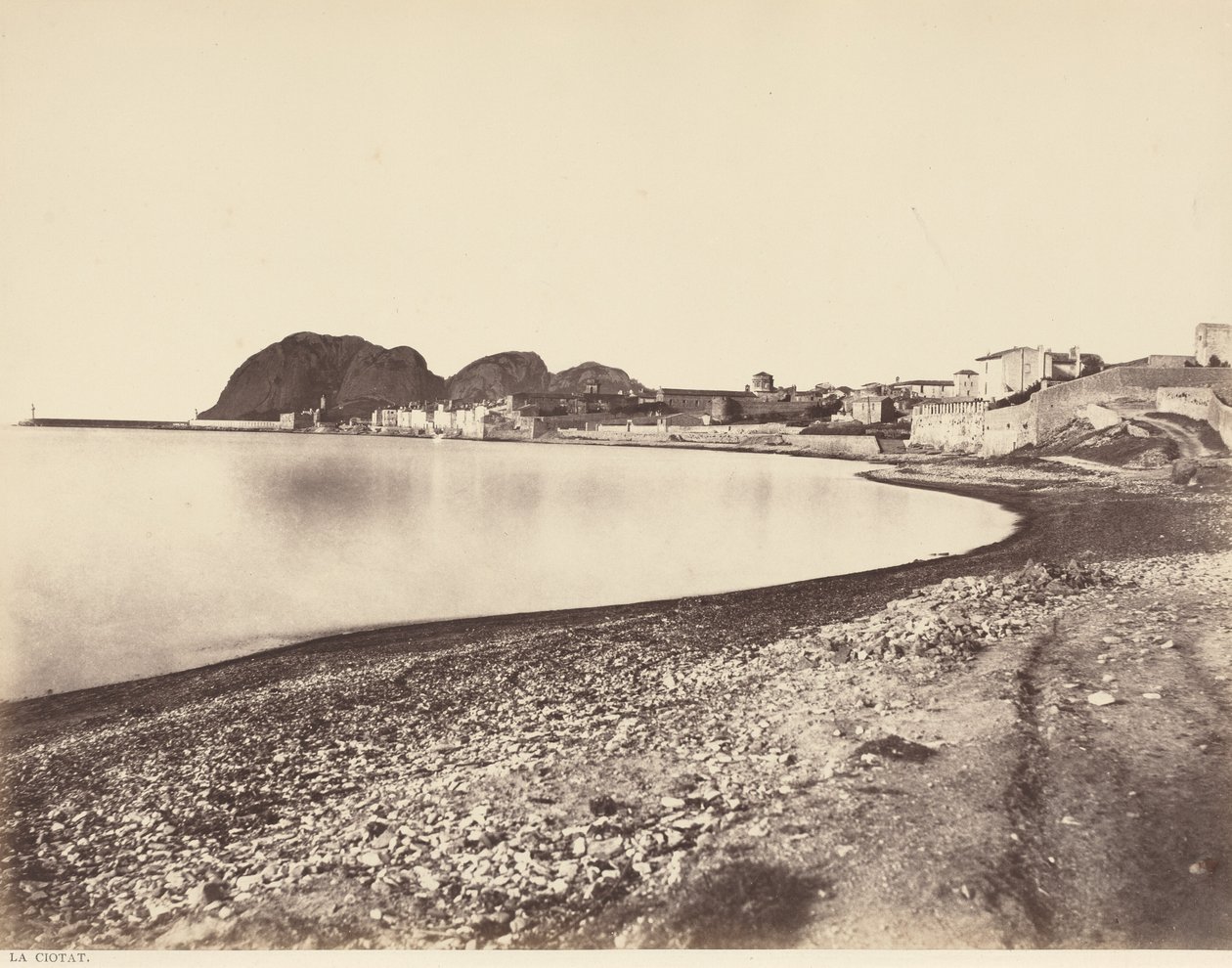 La Ciotat, ca. 1860 (foto) door Edouard Denis Baldus