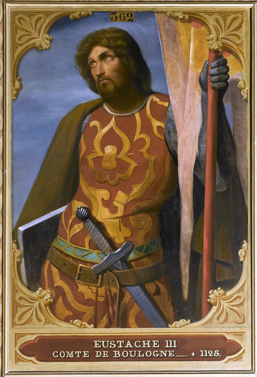 Eustace III, Graaf van Boulogne, 1844 door Édouard Alexandre Odier