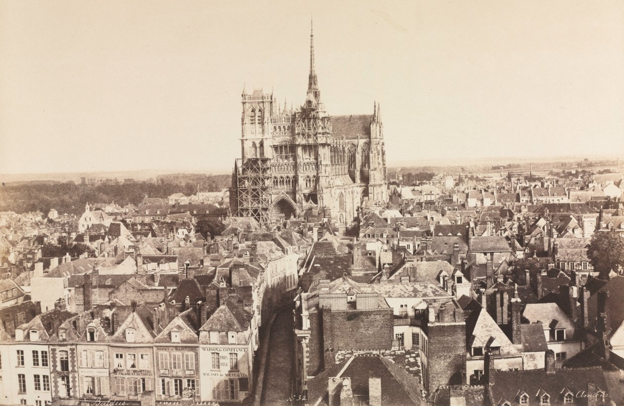 Amiens, 1855 door Édouard Baldus