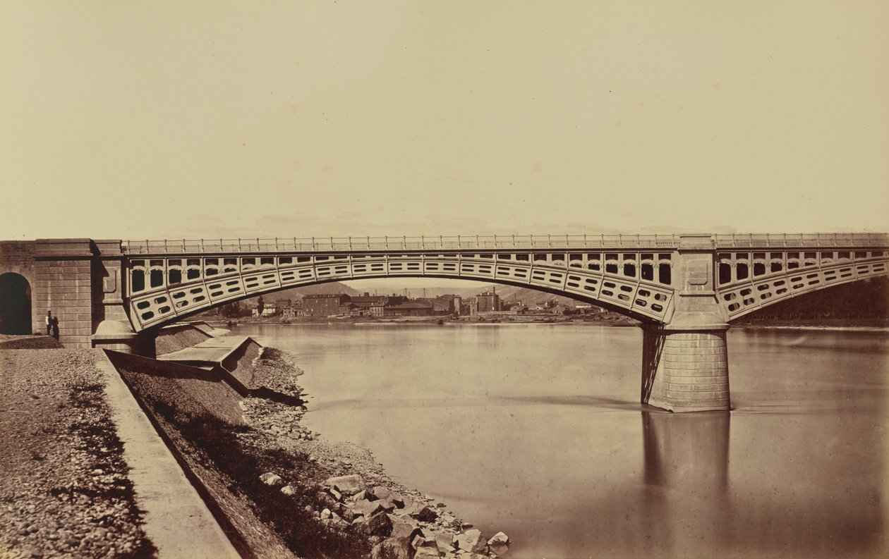 Givors. Viaduct door Édouard Baldus