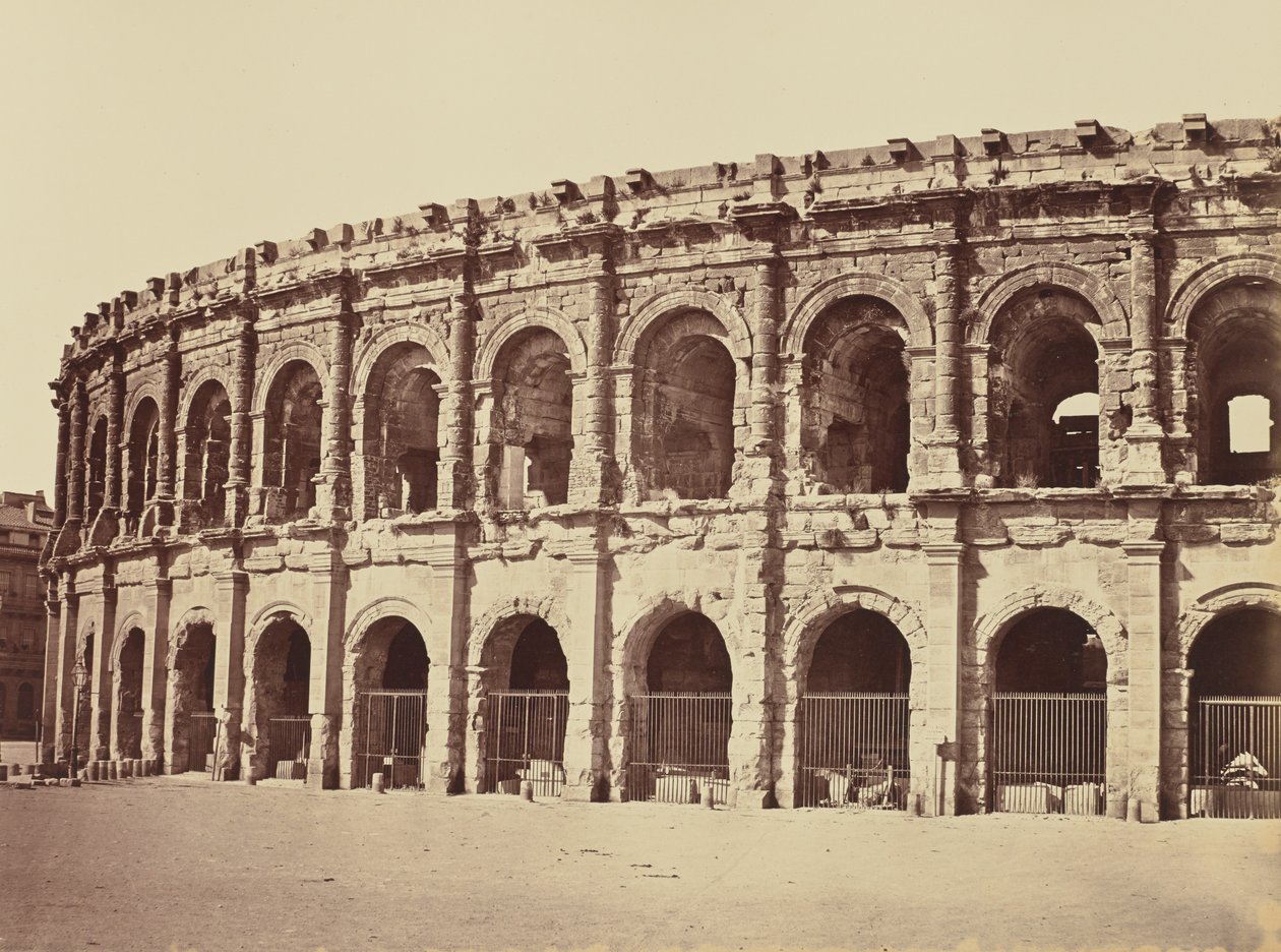 Nîmes. Amfitheater door Édouard Baldus