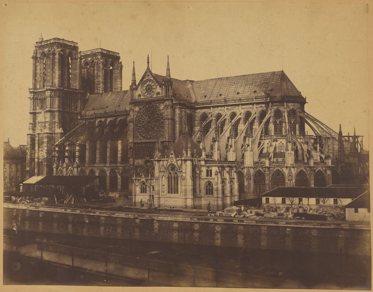 [Notre-Dame de Paris] door Édouard Baldus