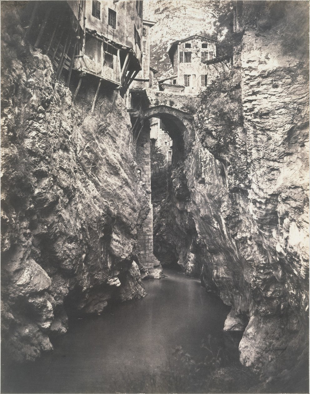 Pont-en-Royans door Édouard Baldus