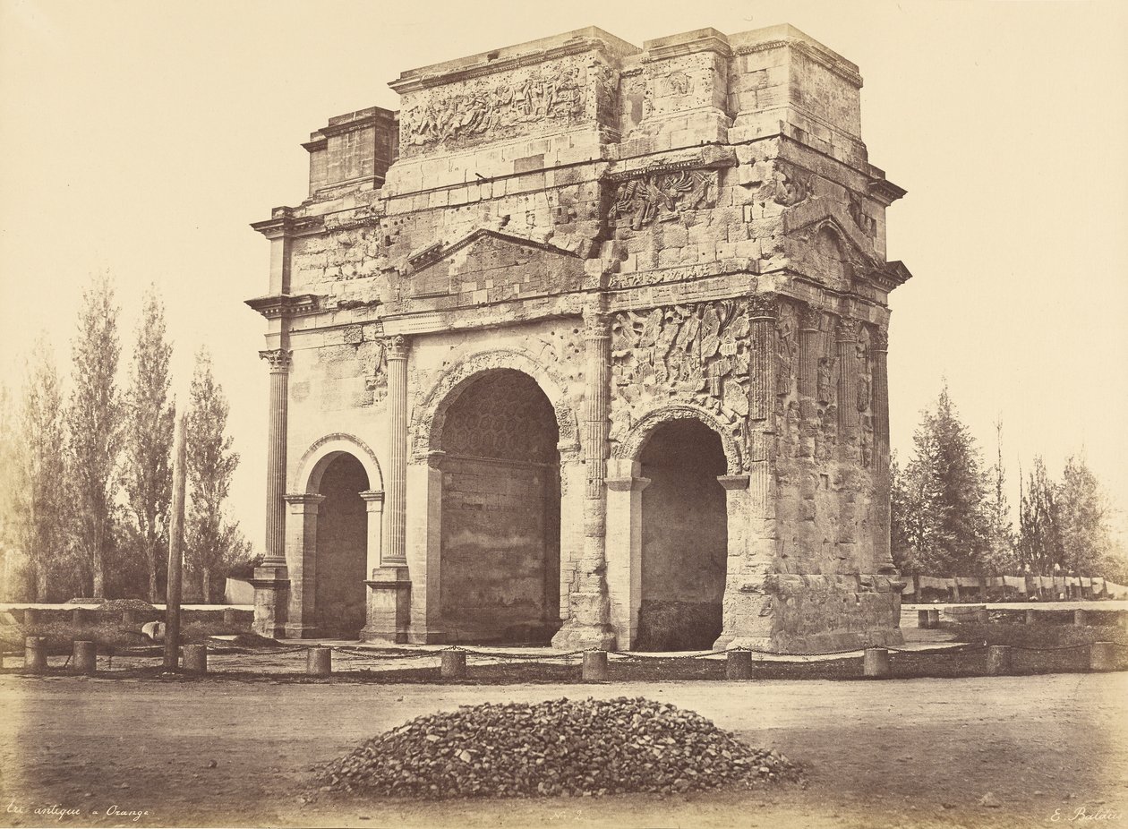 Romeinse boog, Orange door Édouard Baldus