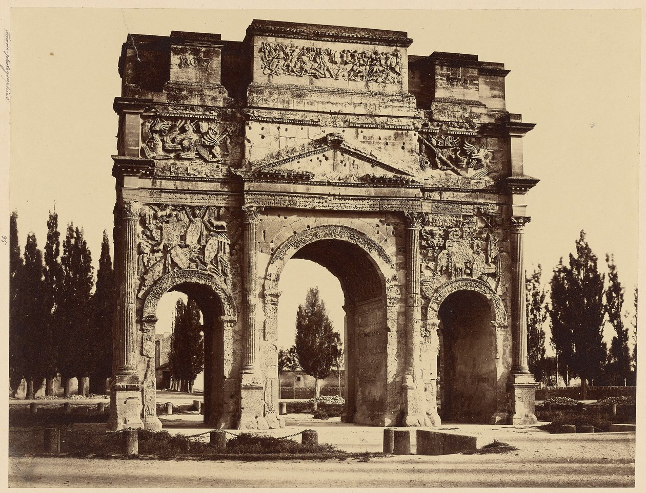 Romeinse boog, Orange door Édouard Baldus