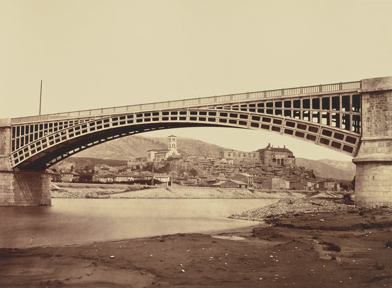 Viaduct bij La Voulte door Édouard Baldus