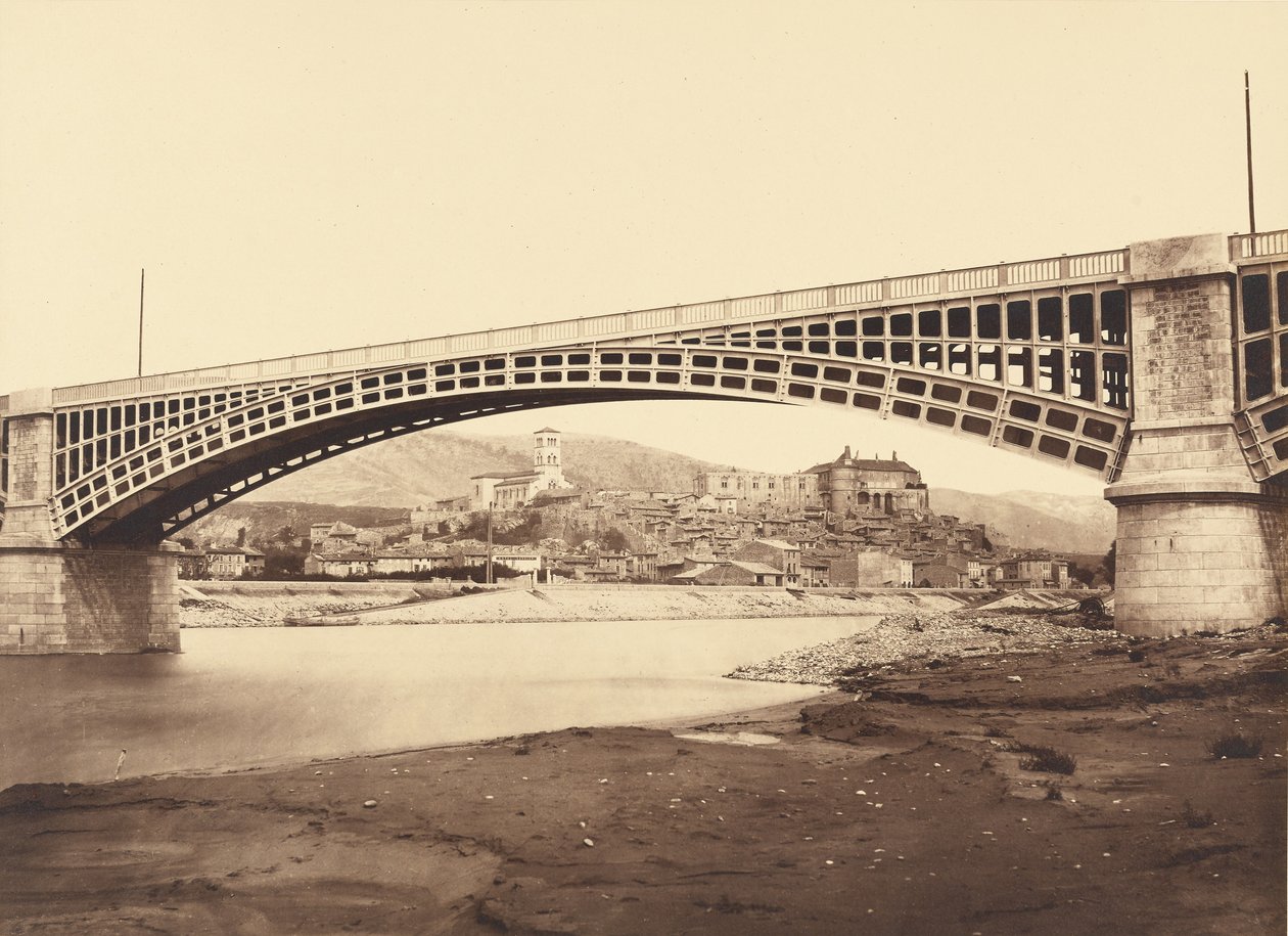 Viaduct bij La Voulte door Édouard Baldus