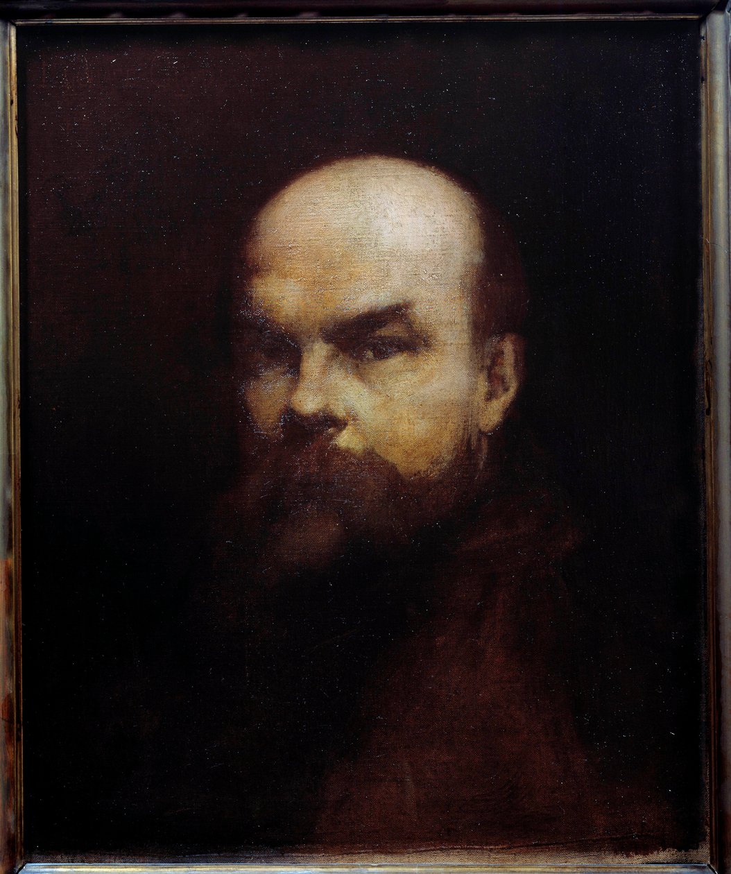 Portret van de Franse dichter Paul Verlaine (1844-1896) Schilderij door Edouard Chantalat (19e eeuw) 19e eeuw Metz, musee des Beaux Arts door Edouard Chantalat