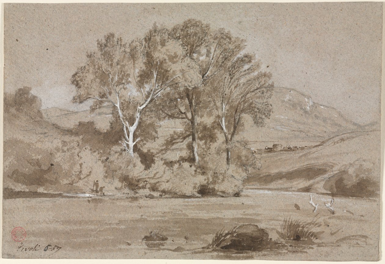 Uitzicht Bij Tivoli (Vue prise à Tivoli) door Edouard Detaille