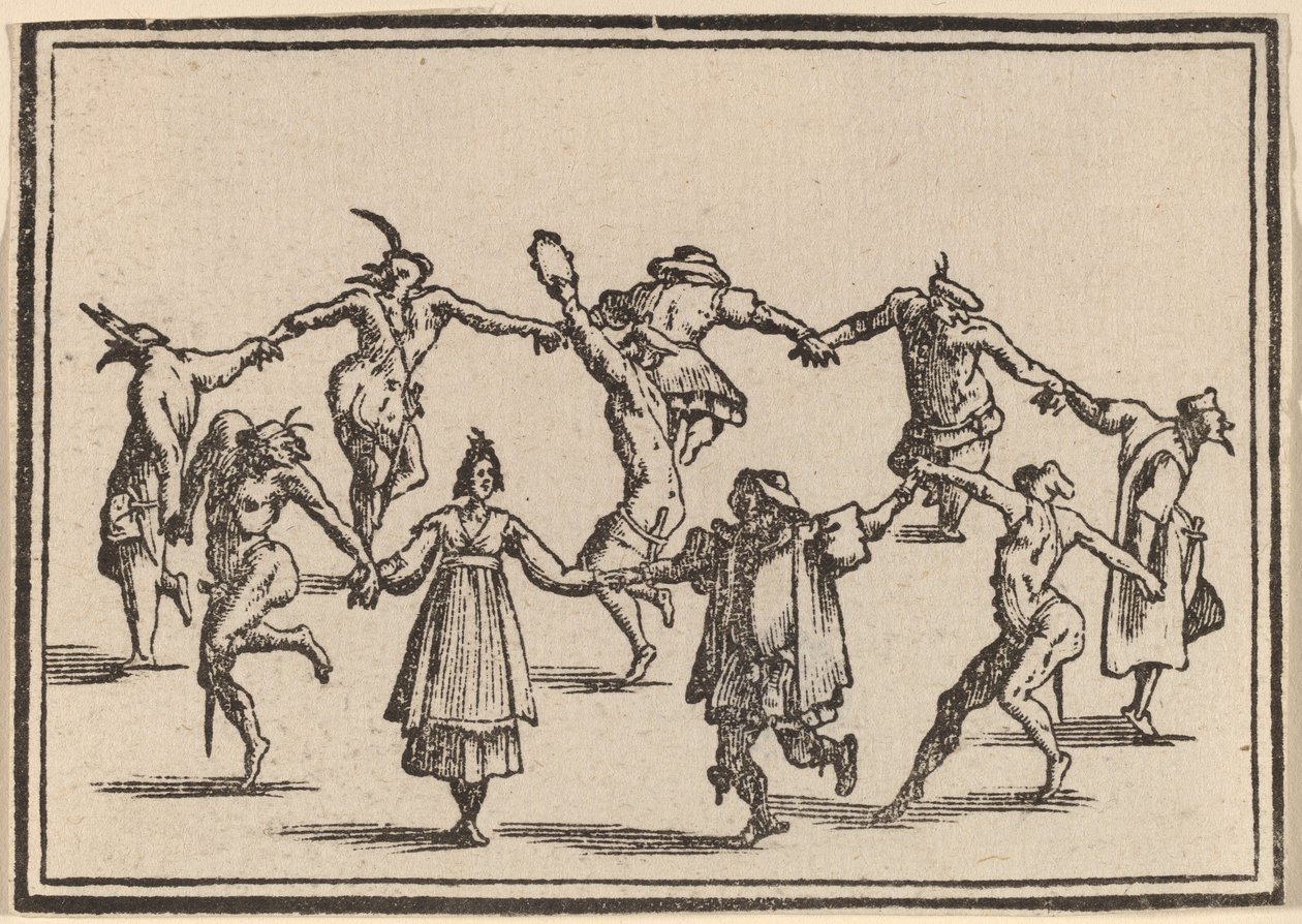 De Dans door Edouard Eckman after Jacques Callot