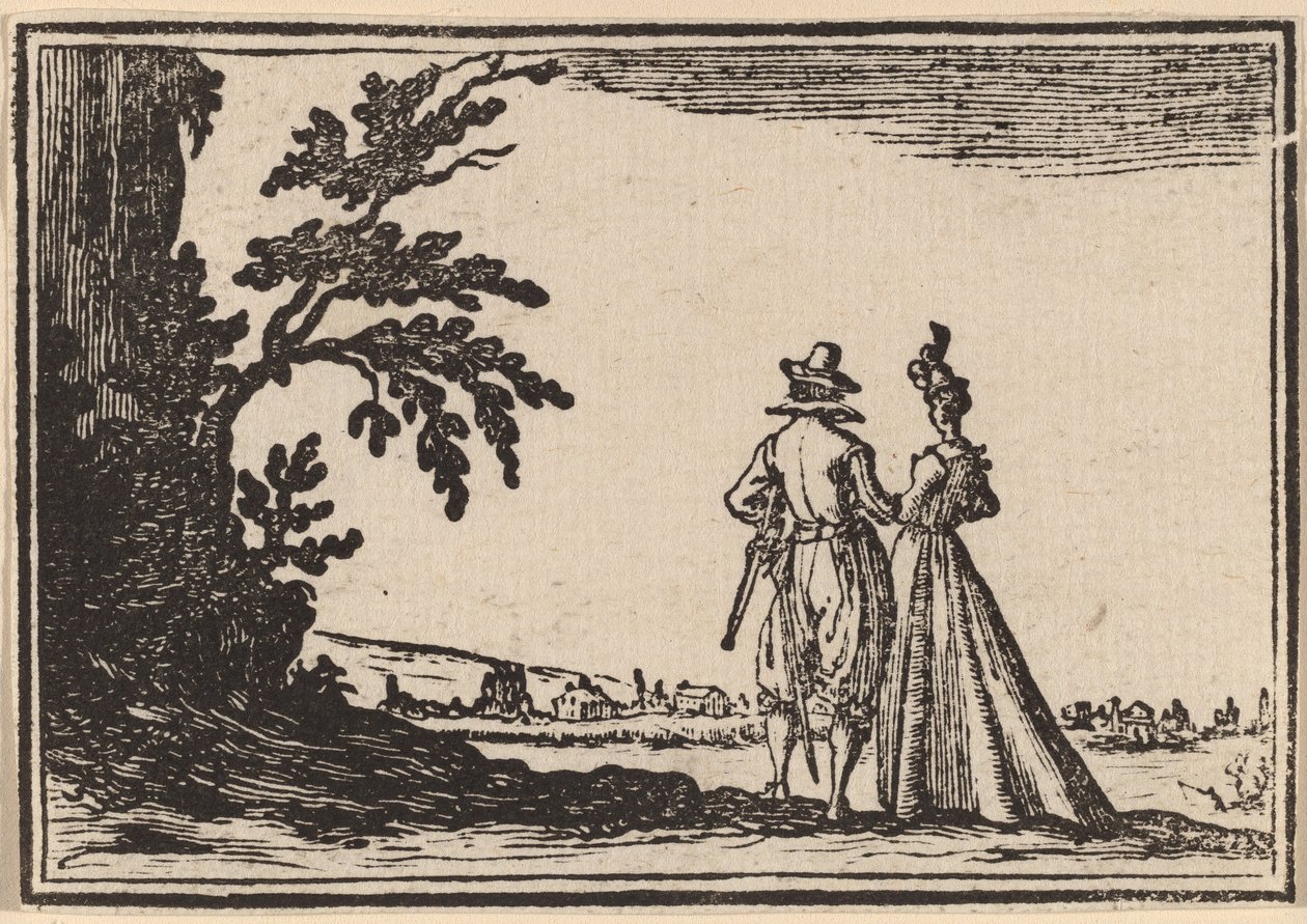 De promenade door Edouard Eckman after Jacques Callot