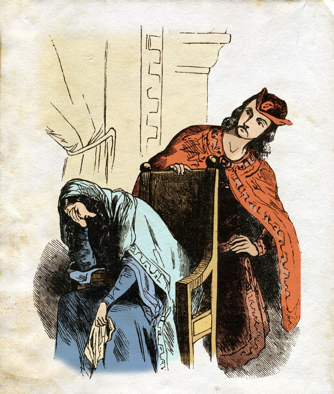Illustratie voor Ivanhoe (ets) door Edouard & Lix Theodore (1830-1897) Frere