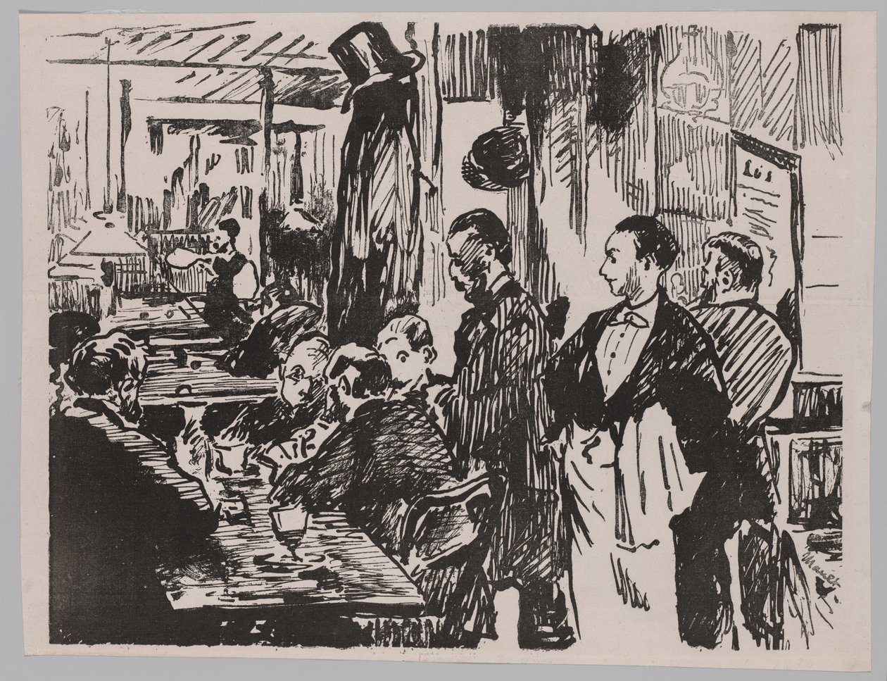 In het Café door Édouard Manet