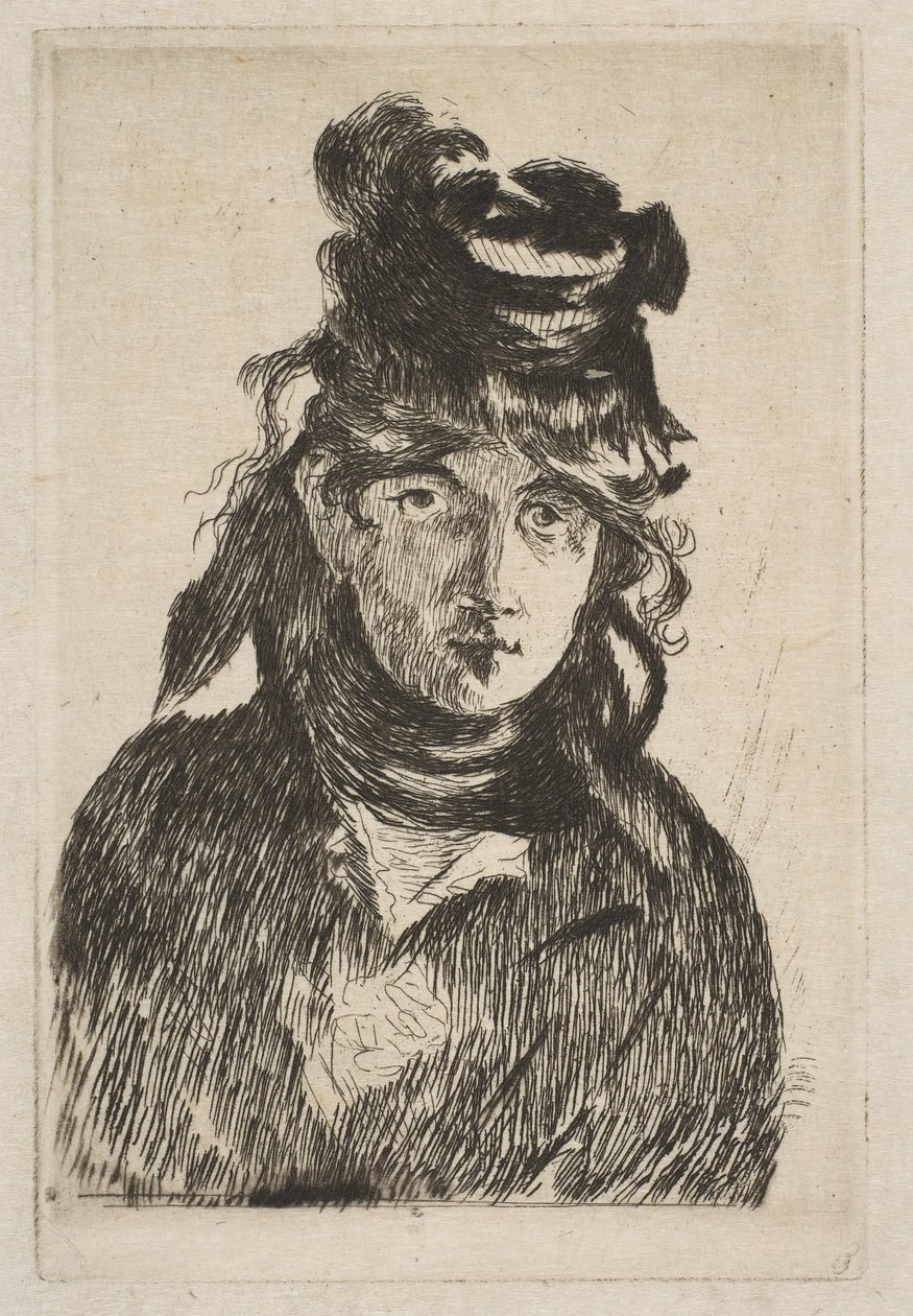 Berthe Morisot, 1872 door Édouard Manet