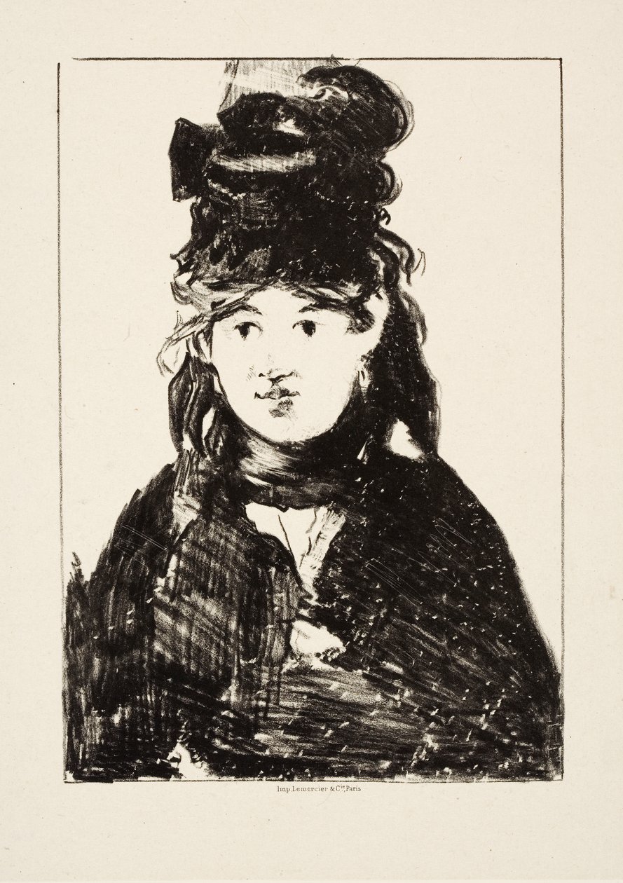Berthe Morisot, ca. 1872 door Édouard Manet