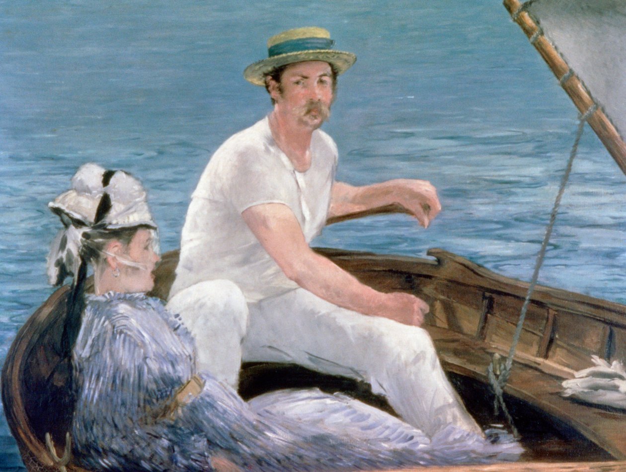 Boottocht, 1874 door Édouard Manet