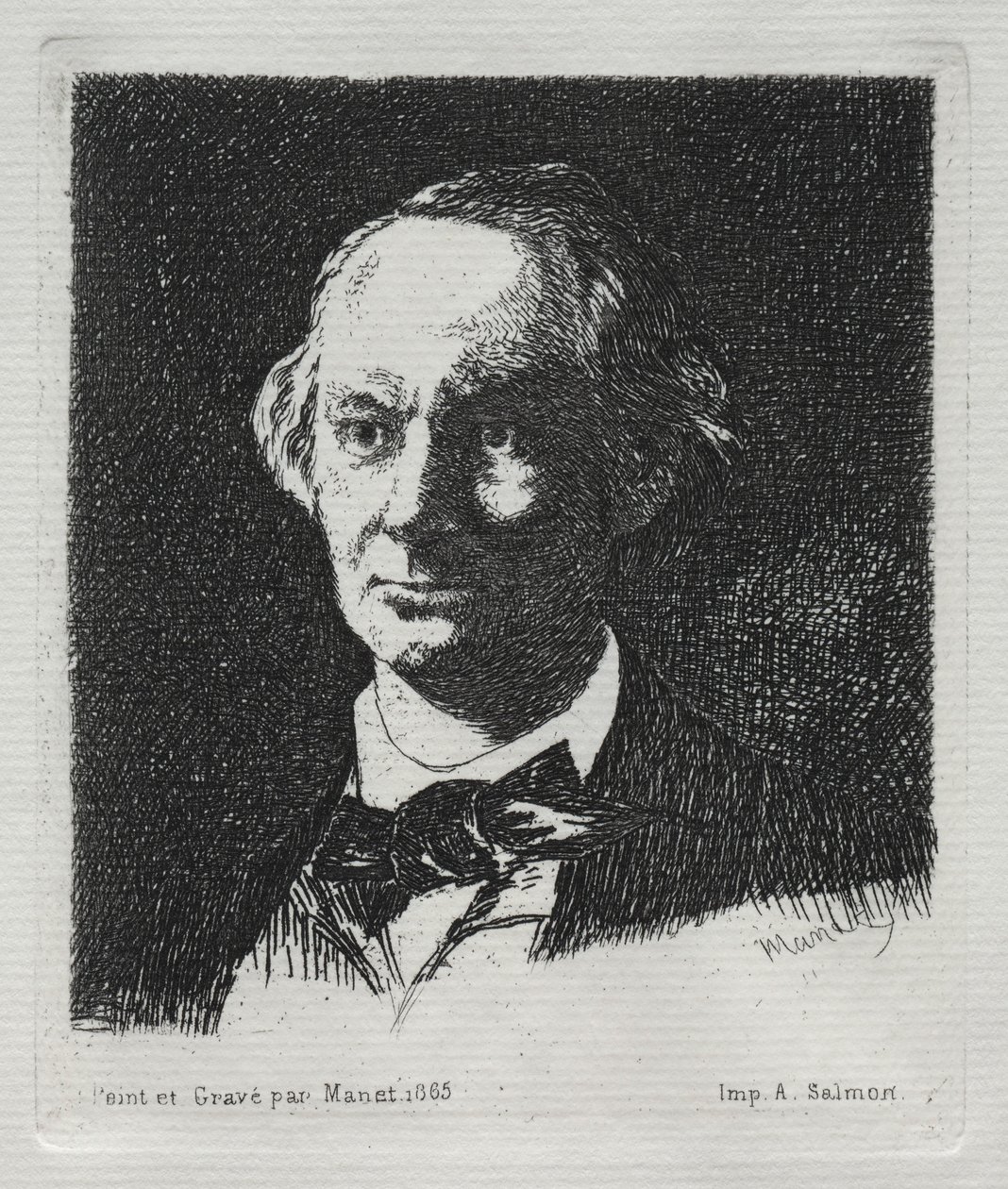 Charles Baudelaire, 1869 door Édouard Manet