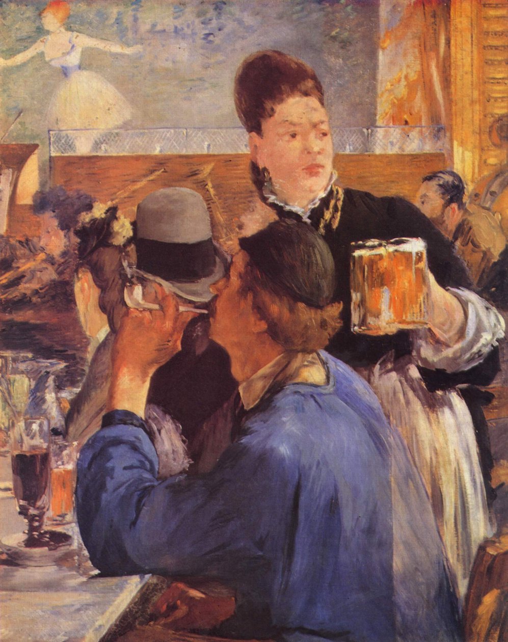 Hoek van een caféconcert door Édouard Manet