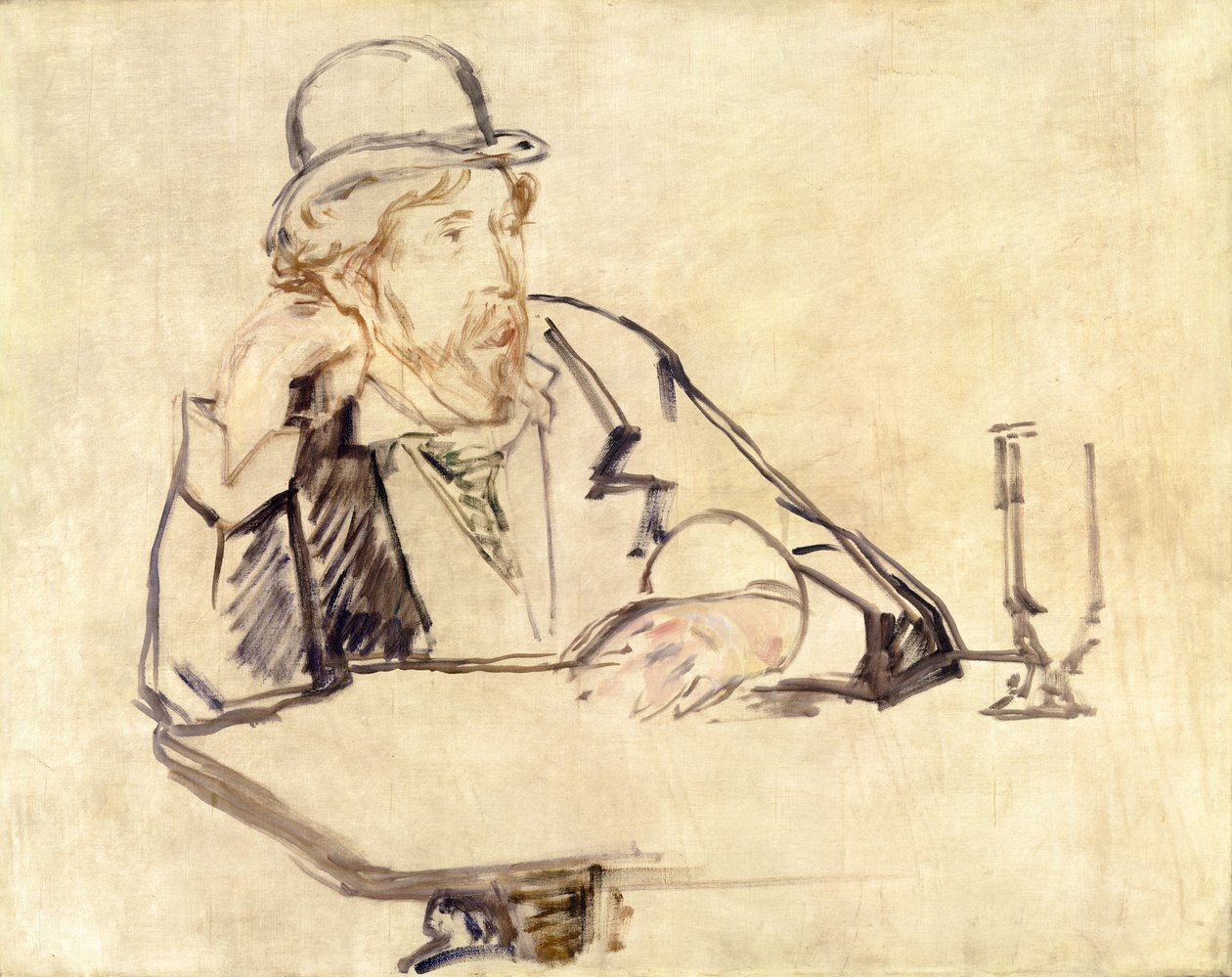 George Moore in het Café door Édouard Manet