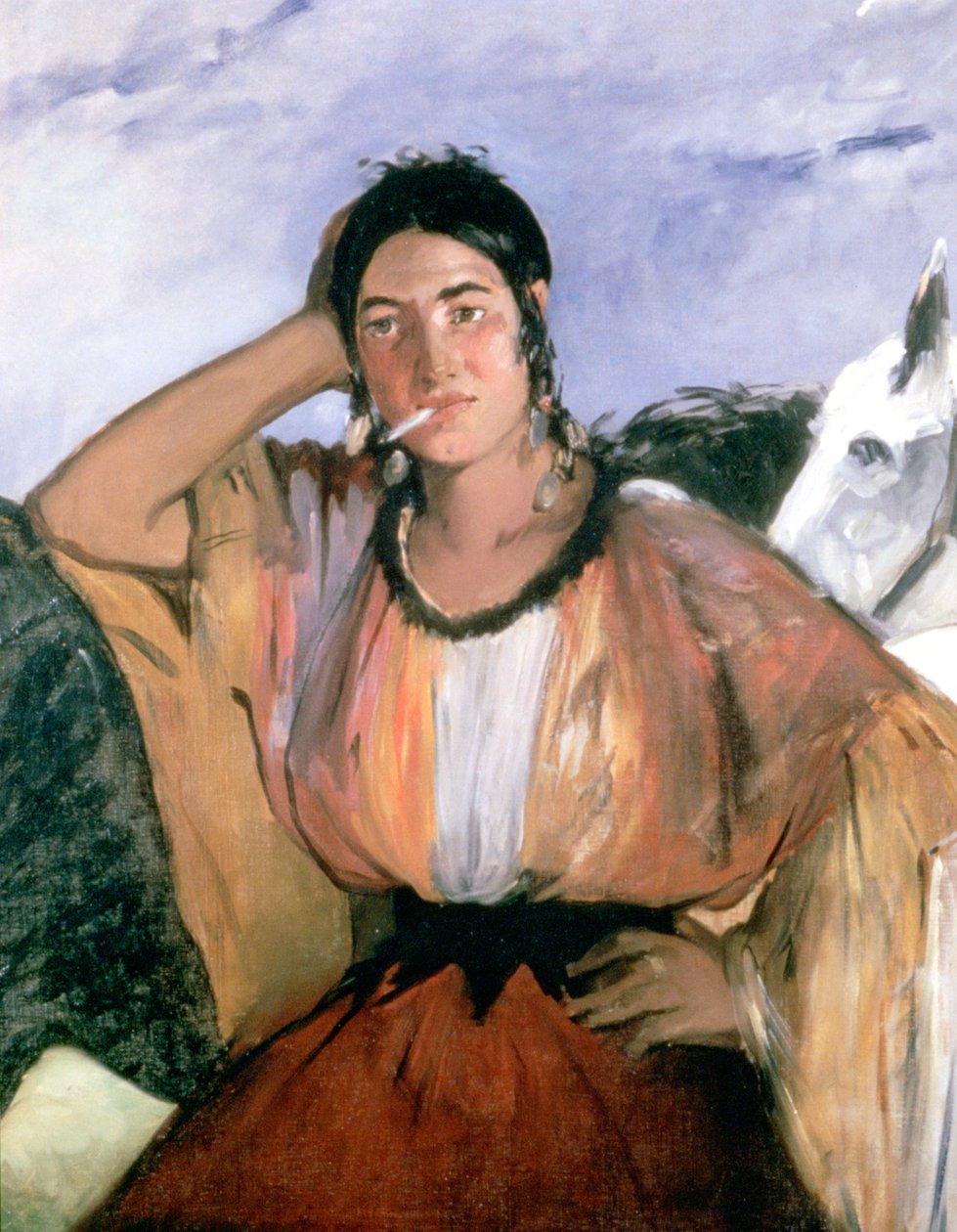 Zigeuner met sigaret, 1862 door Édouard Manet