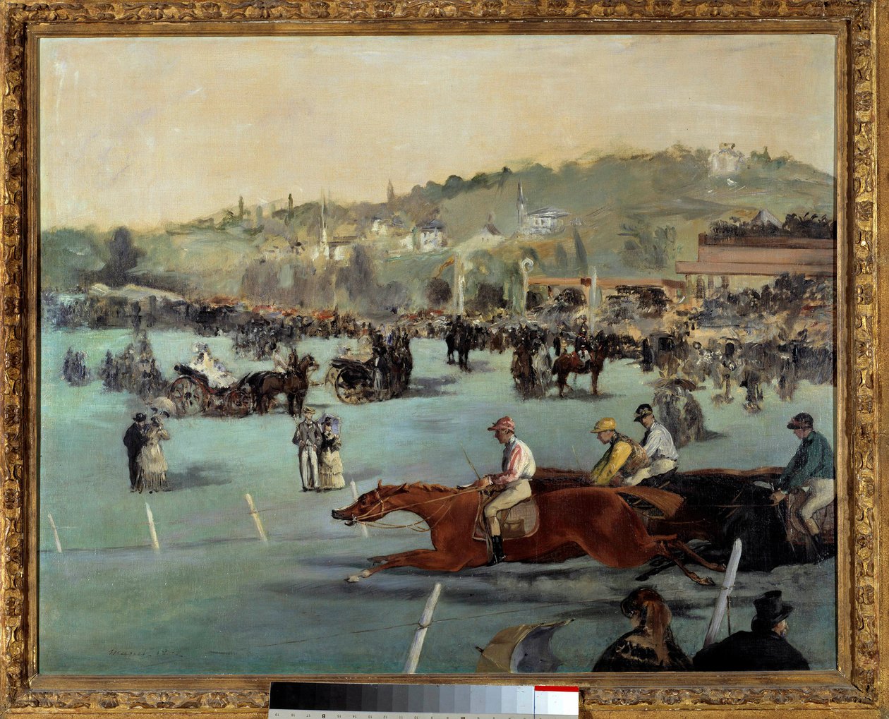Paardenraces in het Bois de Boulogne door Édouard Manet