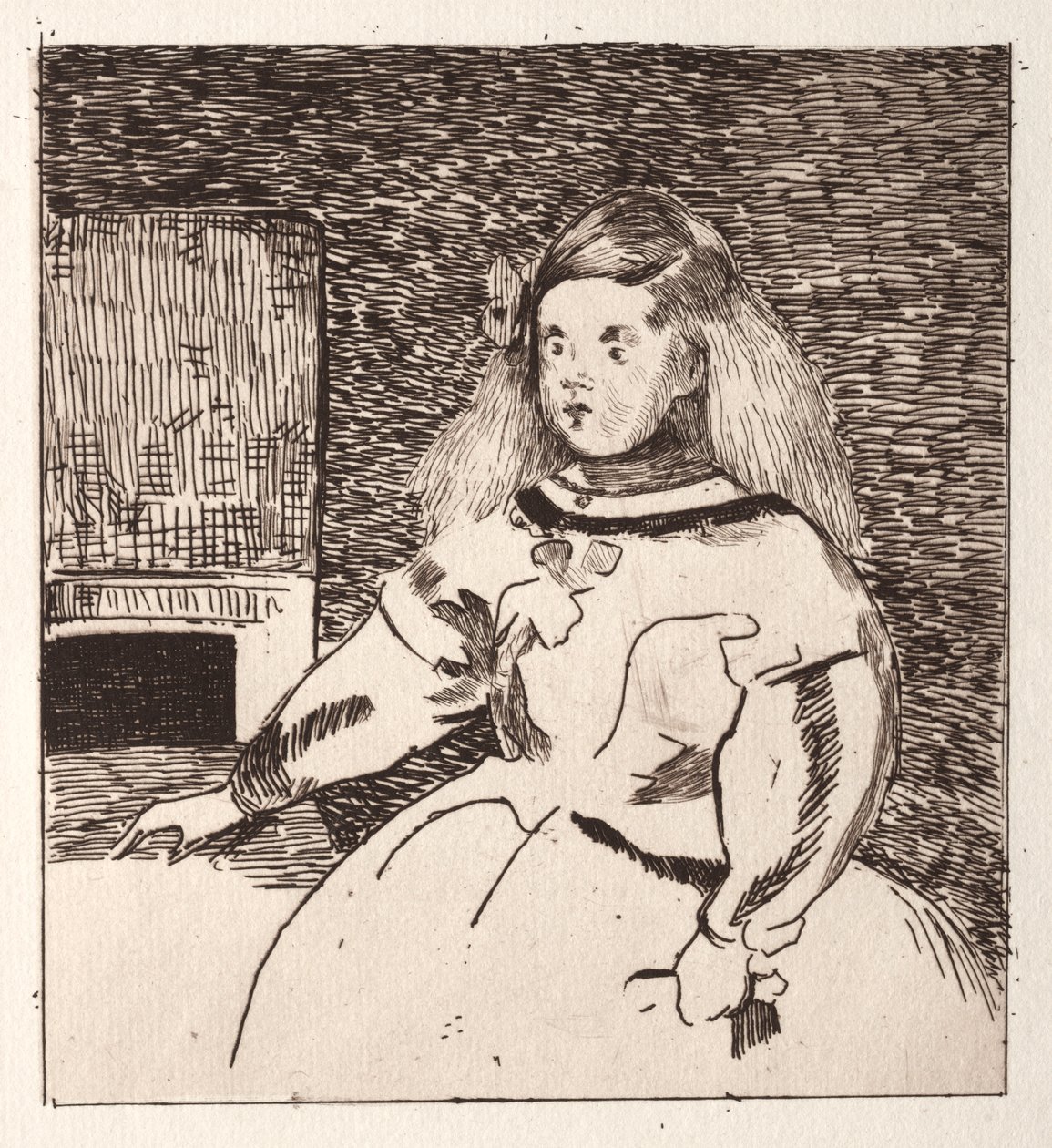 Infanta Margarita, naar Velázquez door Édouard Manet