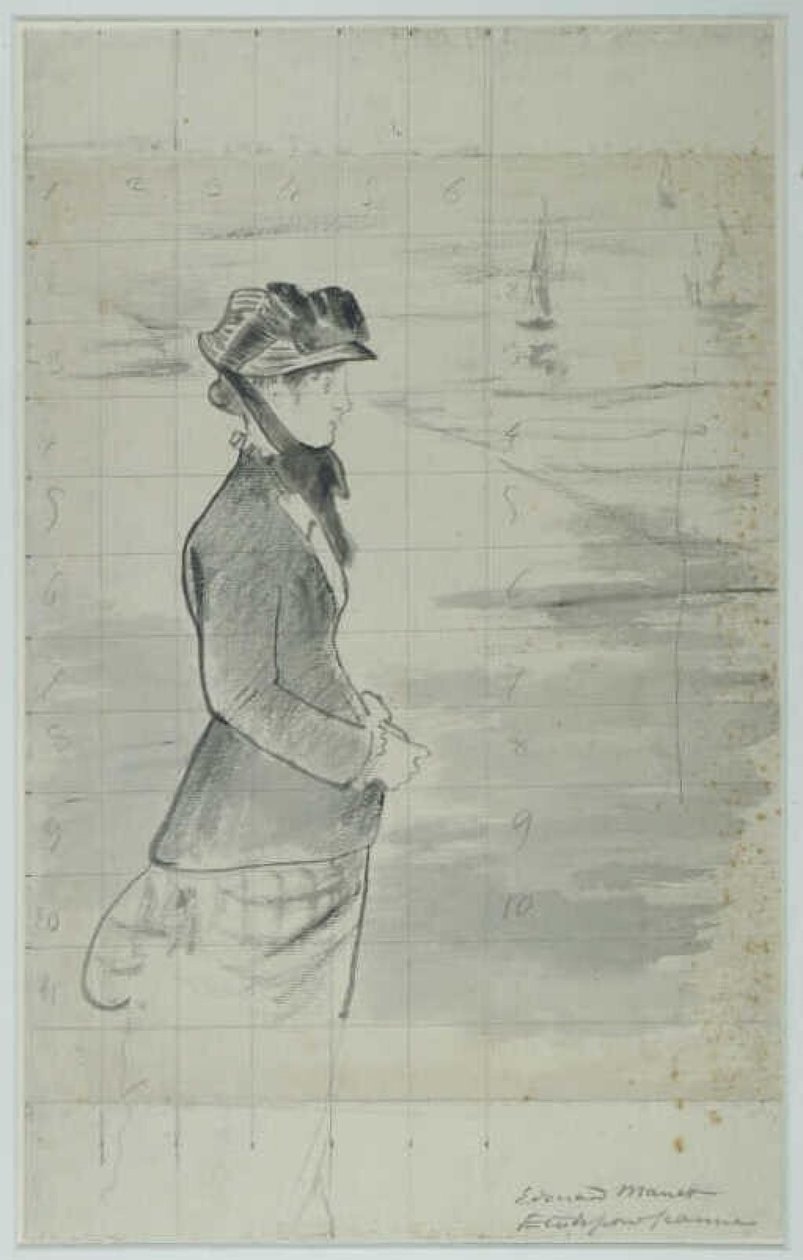 Manet - Annabel Lee bij de zee, circa 1881 door Édouard Manet