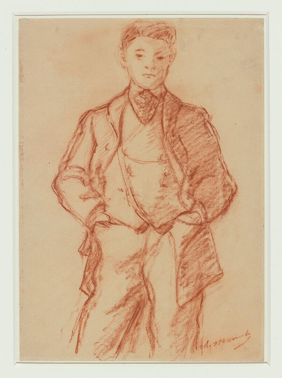 Manet - Portrait of Léon Koëlla-Leenhoff, circa 1868 door Édouard Manet