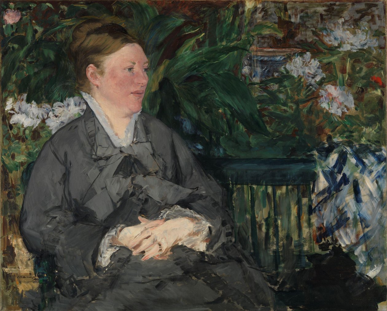 Noors Bokmål:  Mme Manet in het Conservatorium Madame Manet in het Conservatorium door Édouard Manet