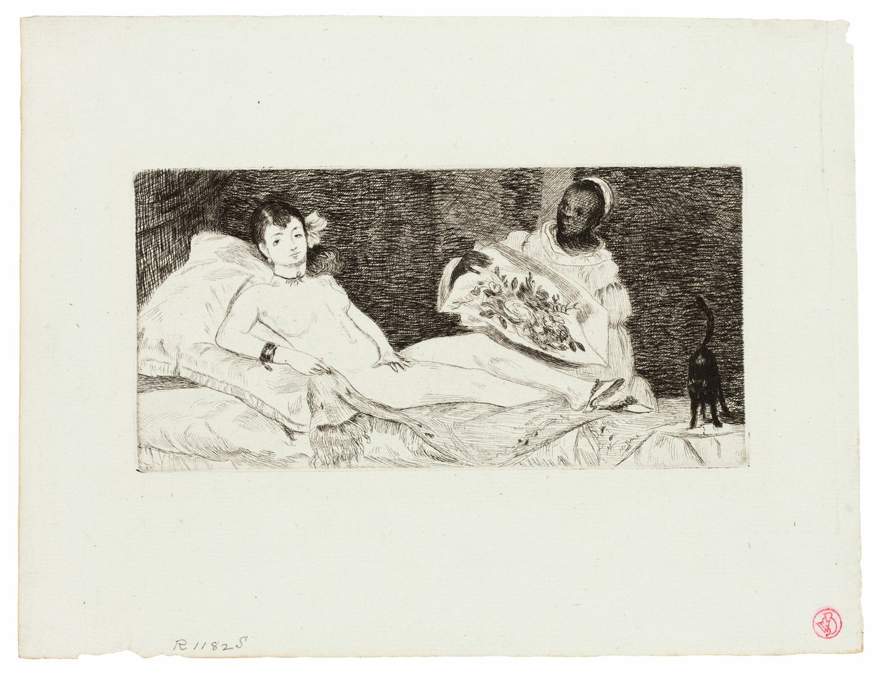 Olympia (gepubliceerde plaat) door Édouard Manet
