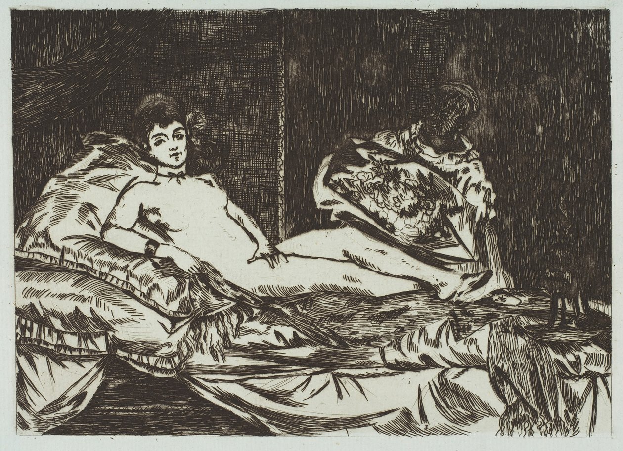Olympia grote plaat door Édouard Manet
