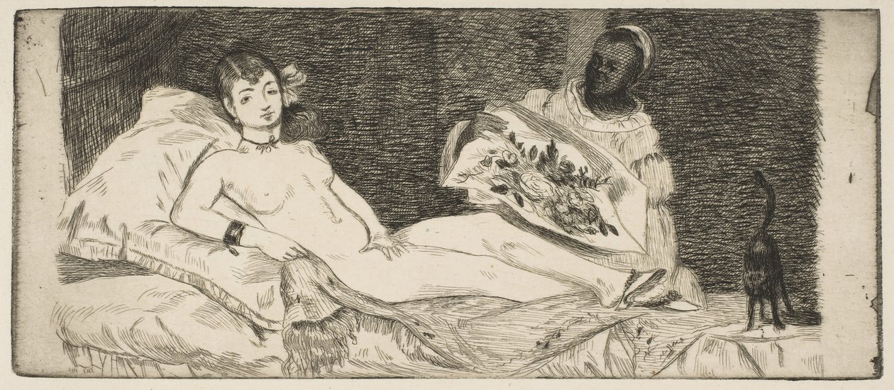 Olympia kleine plaat door Édouard Manet