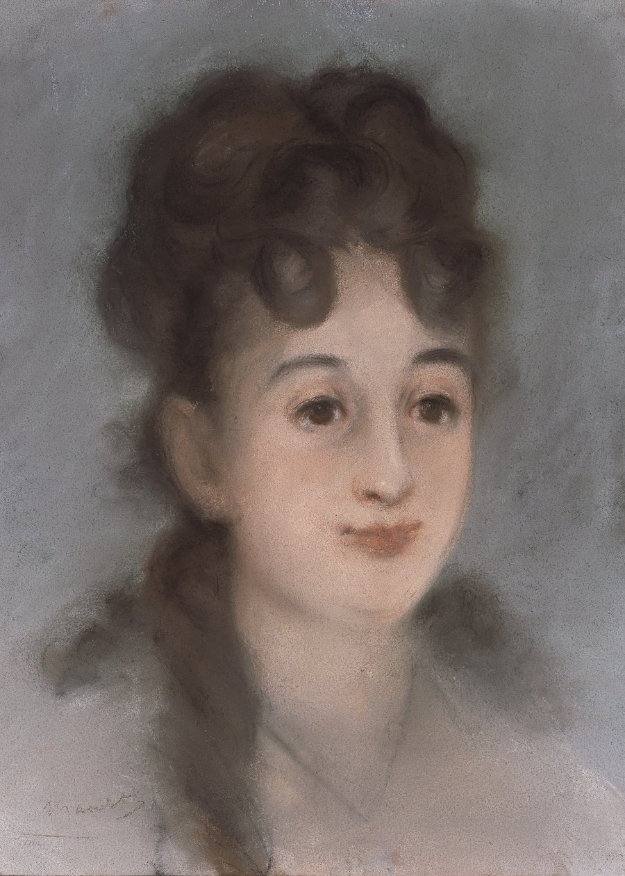 Portret van Eva Gonzalès door Édouard Manet