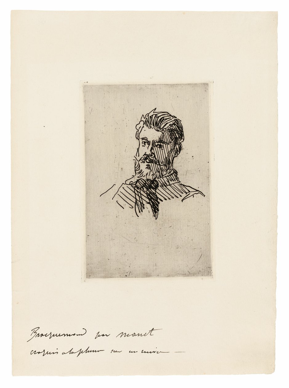 Portret van Félix Bracquemond door Édouard Manet