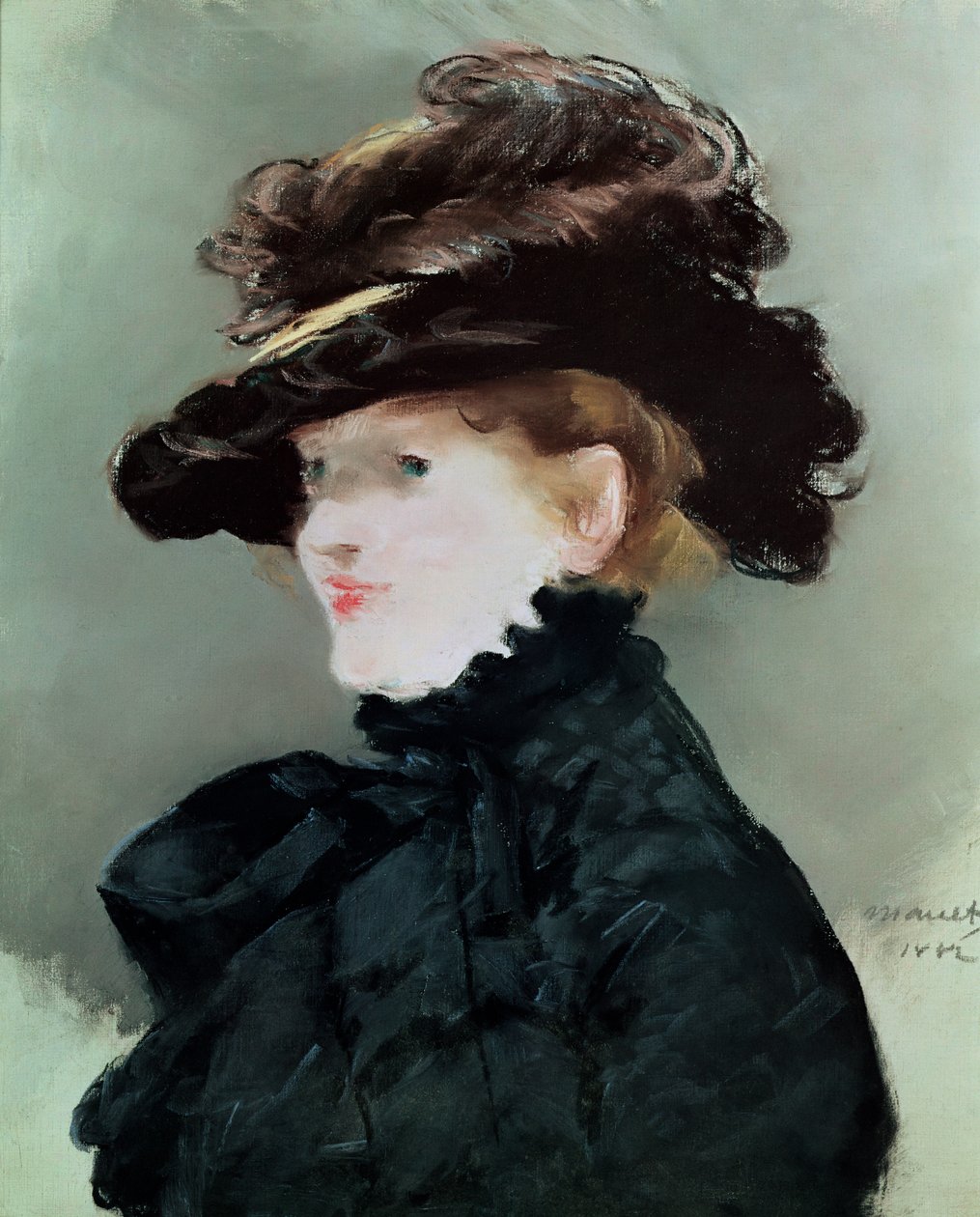 Portret van Mery Laurent (1849-1900) 1882 door Édouard Manet