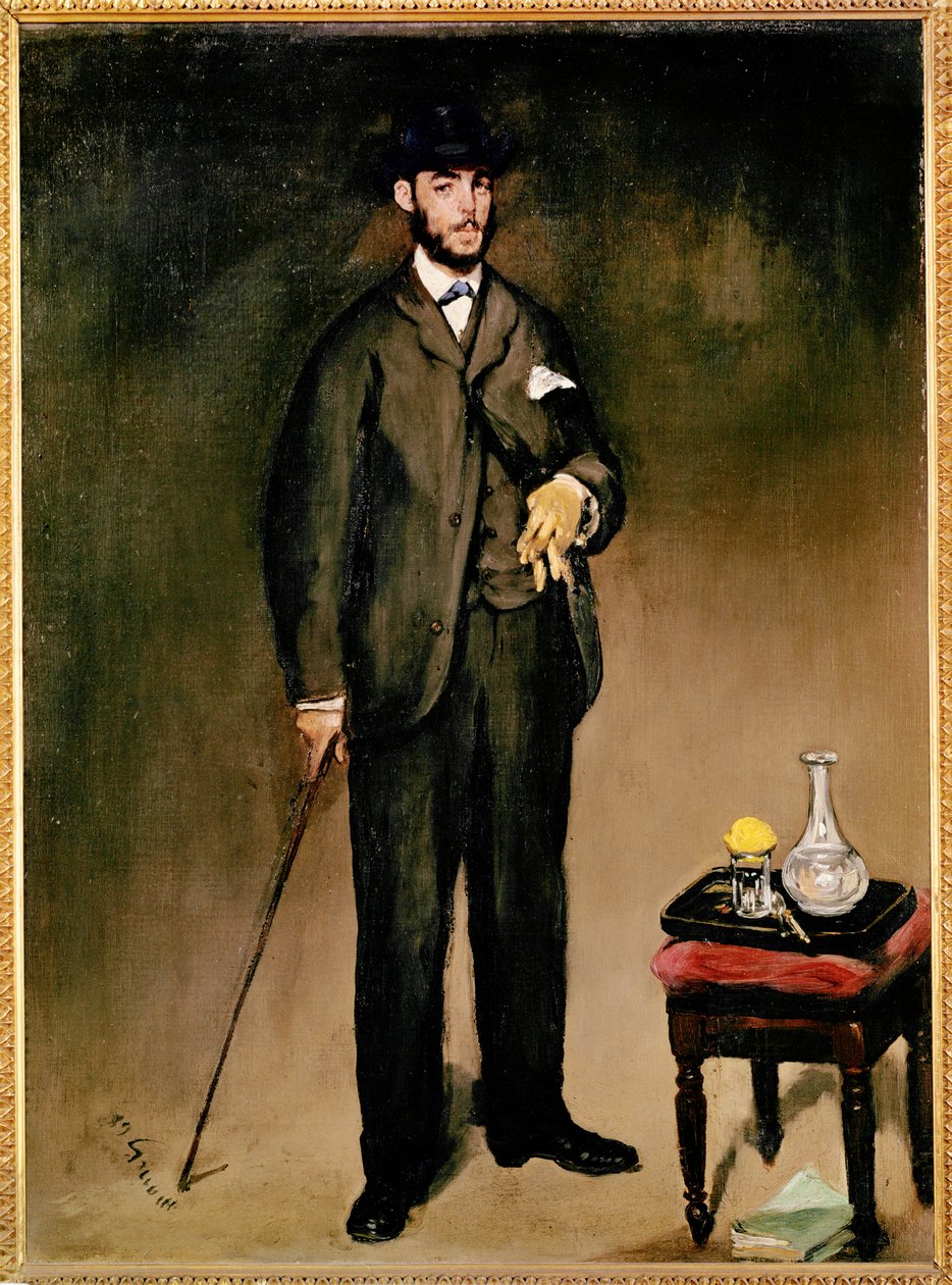 Portret van Theodore Duret ... (schilderij op doek) door Édouard Manet