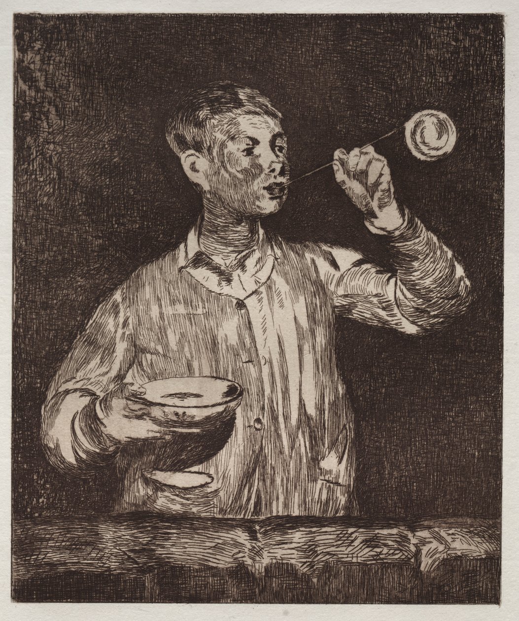 De jongen met zeepbellen door Édouard Manet