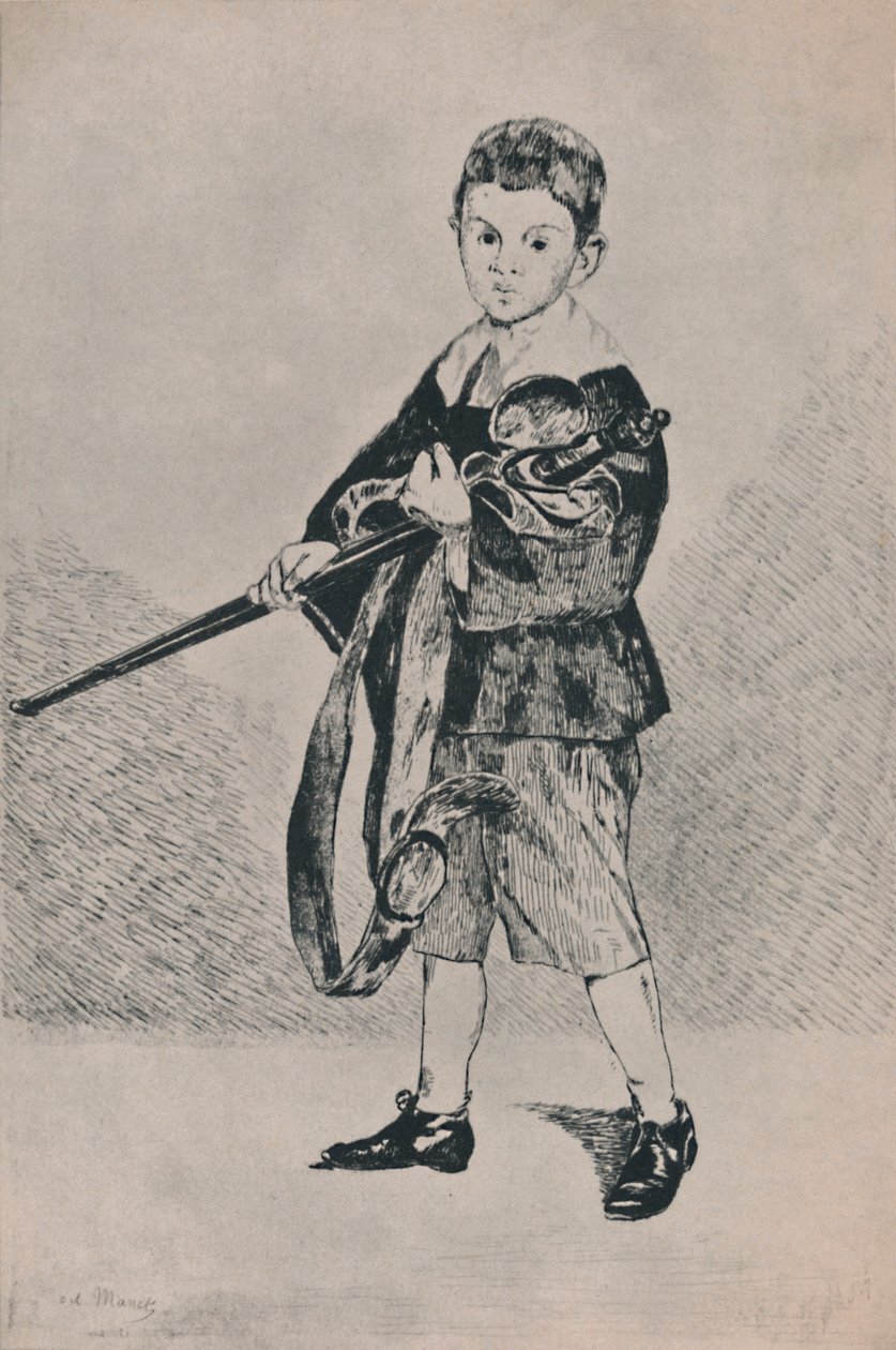De jongen met het zwaard, 1862, 1946 door Édouard Manet
