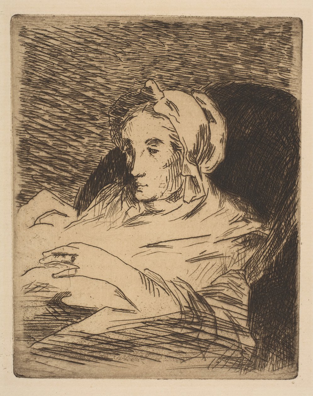 De herstellende Suzanne Manet, 1879-81 door Édouard Manet