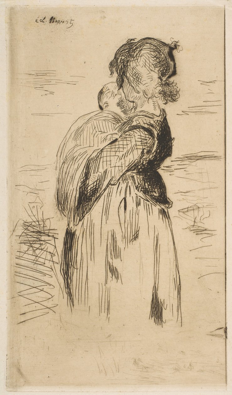 Het kleine meisje door Édouard Manet