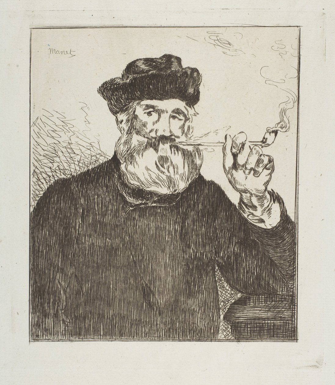 De Roker Le Fumeur, 1866-67 door Édouard Manet