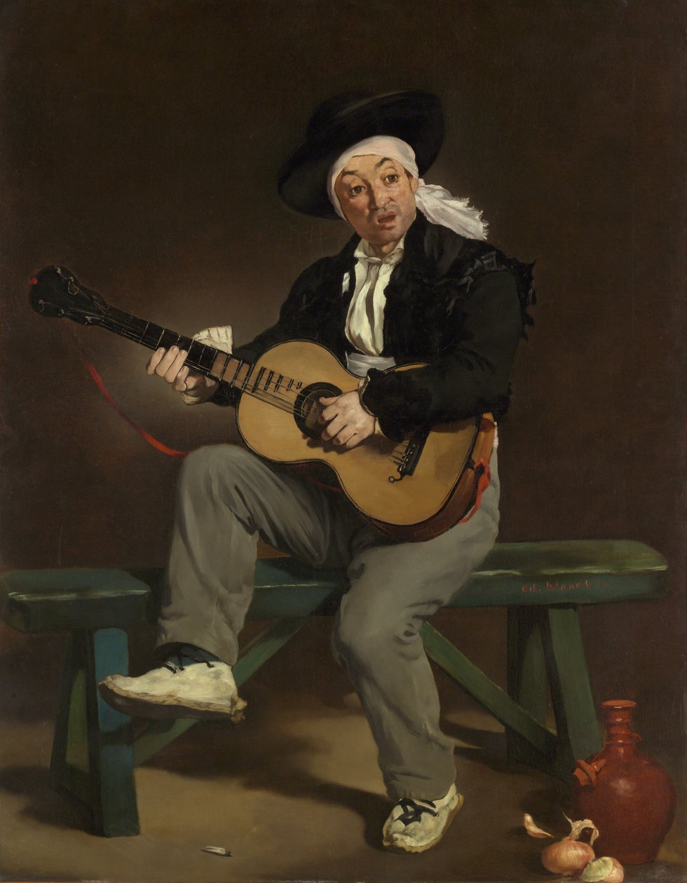 De Spaanse zanger, 1860 door Édouard Manet