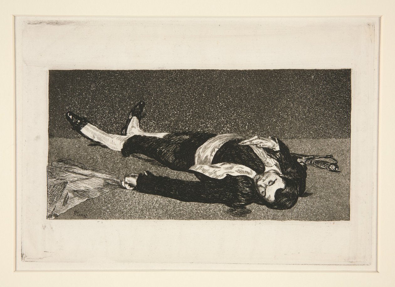 Dode stierenvechter (Dead Toreador) door Édouard Manet