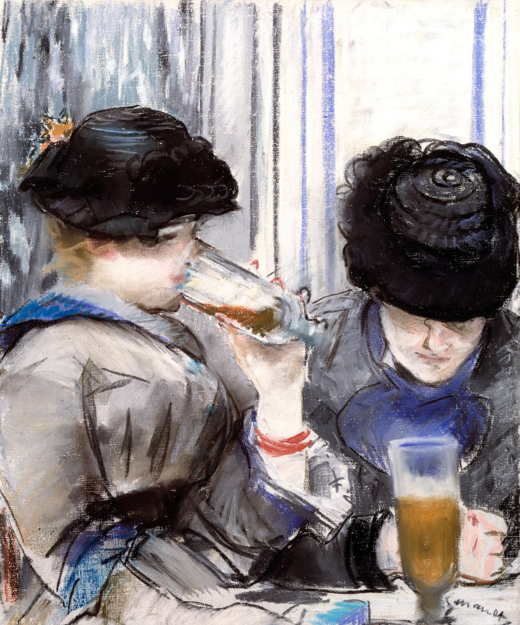 Vrouwen die Bier Drinken door Édouard Manet