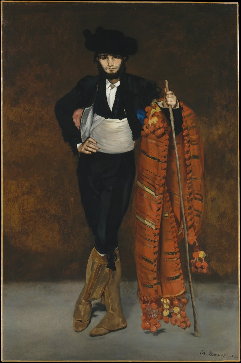Jonge man in het kostuum van een Majo door Édouard Manet
