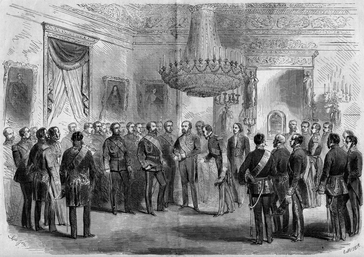 Huwelijk van prins Napoleon (1822-1891) en prinses Clotilde van Savoye (1843-1911) door Edouard Riou