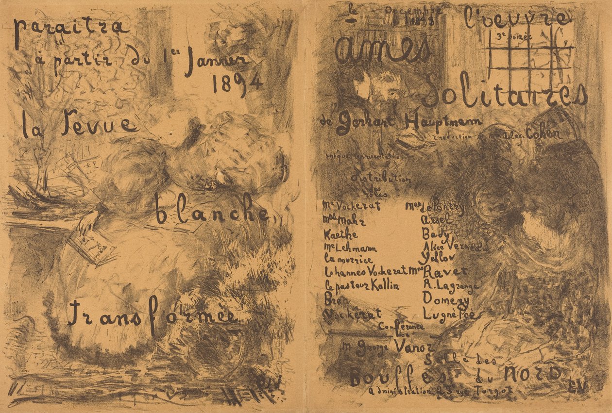 Einsame Seelen door Edouard Vuillard